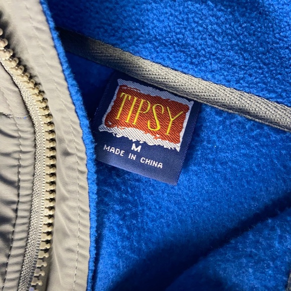 Blue & Gray fleece Adirondack jacket - Picture 3 of 4